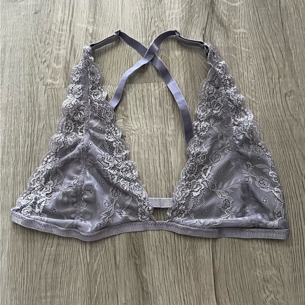 Lavender Lace Triangle Bralette